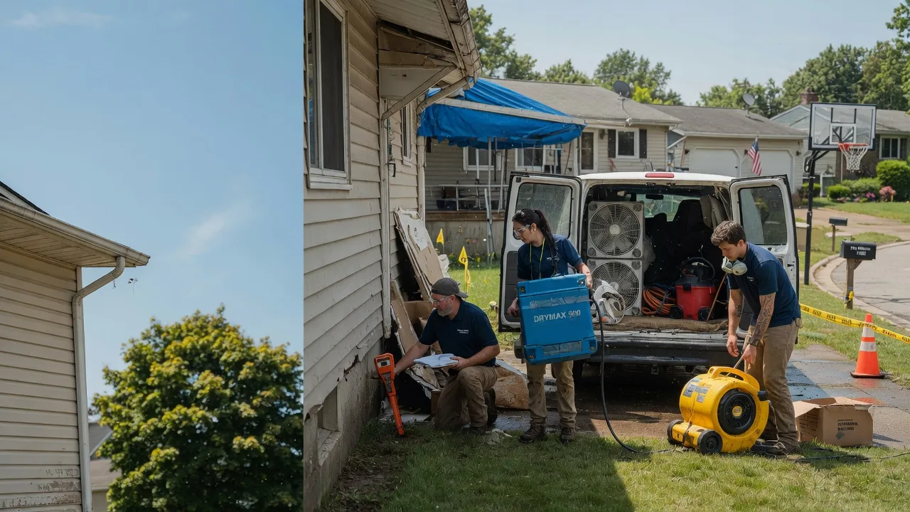 Ceiling Leak Cleanup in Murrayville, IL near me